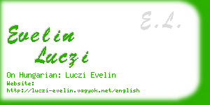 evelin luczi business card